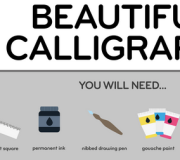 Cómo crear una buena caligrafía - Infografia